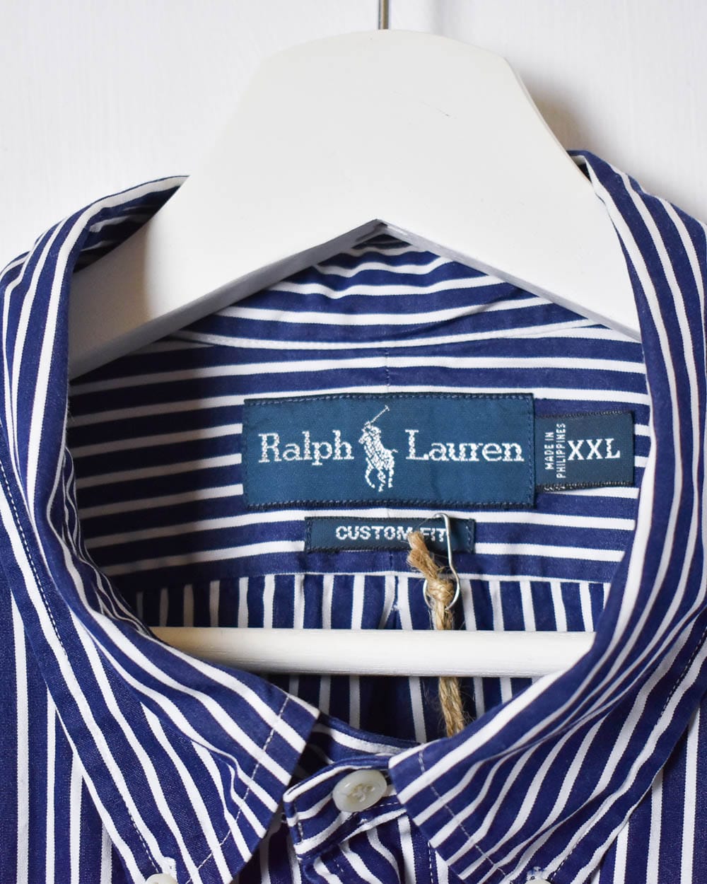 Navy Polo Ralph Lauren Striped Shirt - XX-Large