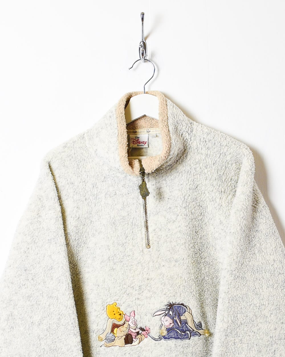 Winnie the Pooh button up fleece sweater disney selling