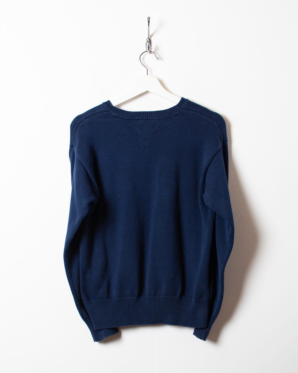 Navy Tommy Hilfiger Knitted Sweatshirt - Small Women's