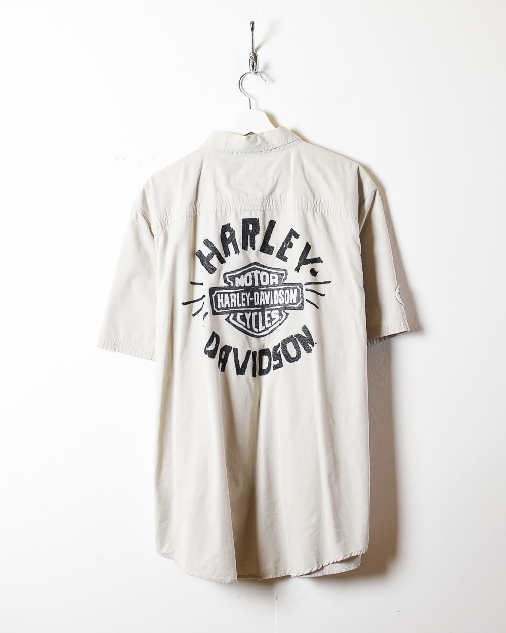 Neutral Harley Davidson Short Sleeved Shirt - X-Large