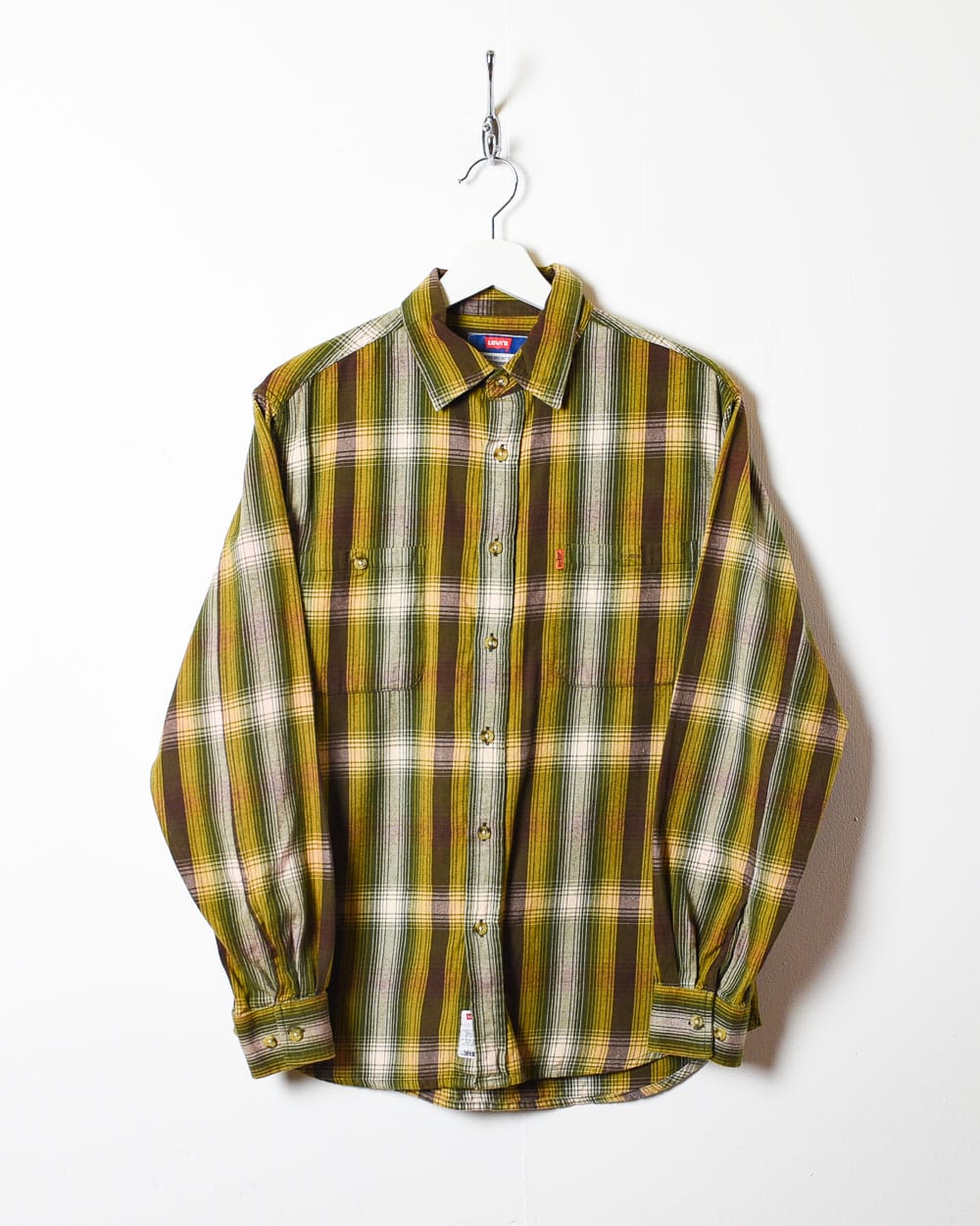 Green Levi's Checked Shirt - Small