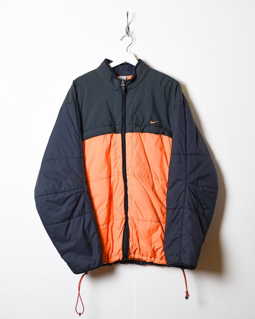 Vintage 00s Orange Nike Puffer Jacket - XX-Large Nylon– Domno Vintage