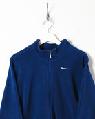 Navy Nike Zip-Through Fleece - Medium Women's