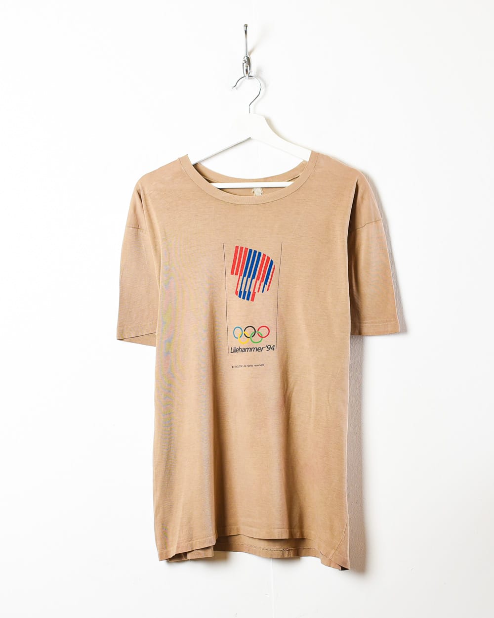 Brown Olympics Lillehammer '94 Single Stitch T-Shirt - Large