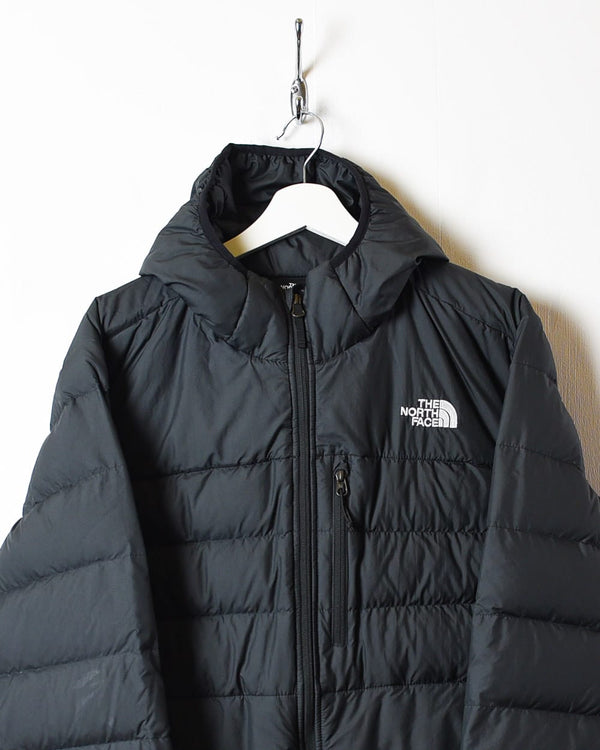 Black The North Face Hooded 550 Puffer Jacket - X-Large