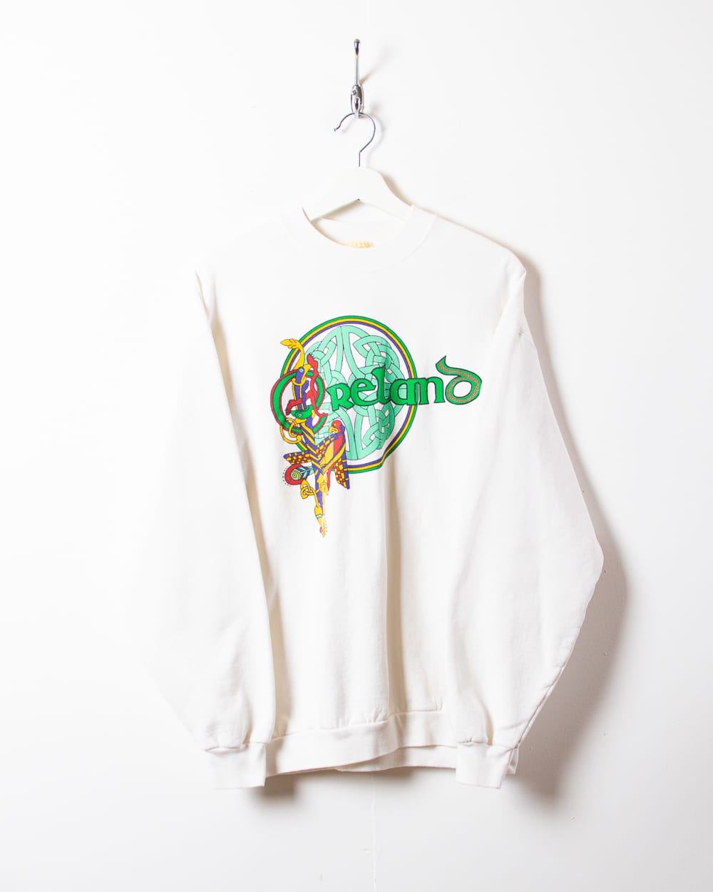 White Ireland Celtic Sweatshirt - Medium