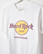 White Hard Rock Cafe Amsterdam T-Shirt - Small