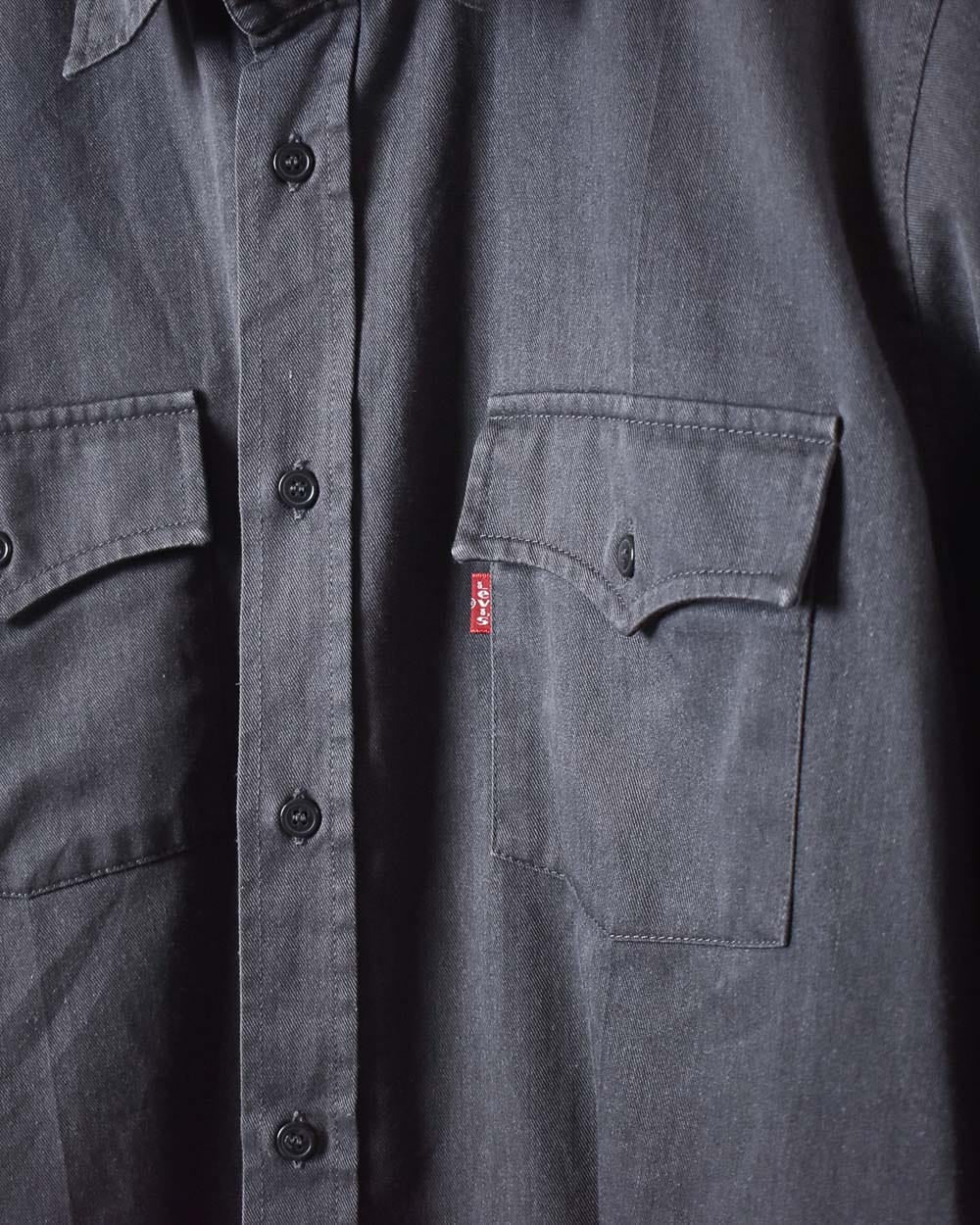 Grey Levi's Double Pocket Shirt - X-Large