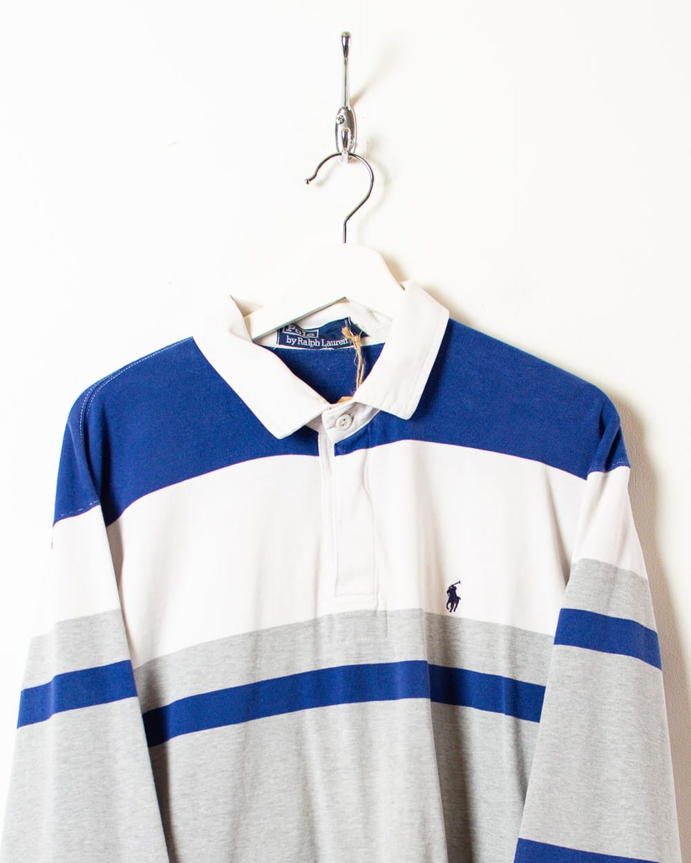 Stone Polo Ralph Lauren Rugby Shirt - X-Large