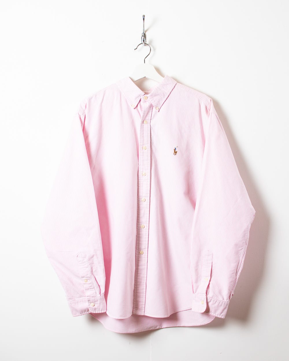Pink Polo Ralph Lauren Striped Shirt - XX-Large