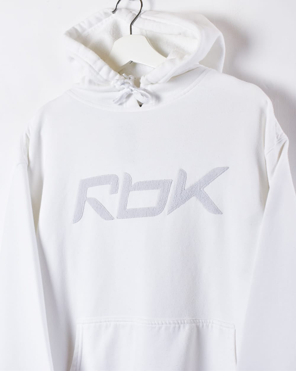 Reebok hoodie with large logo in off white