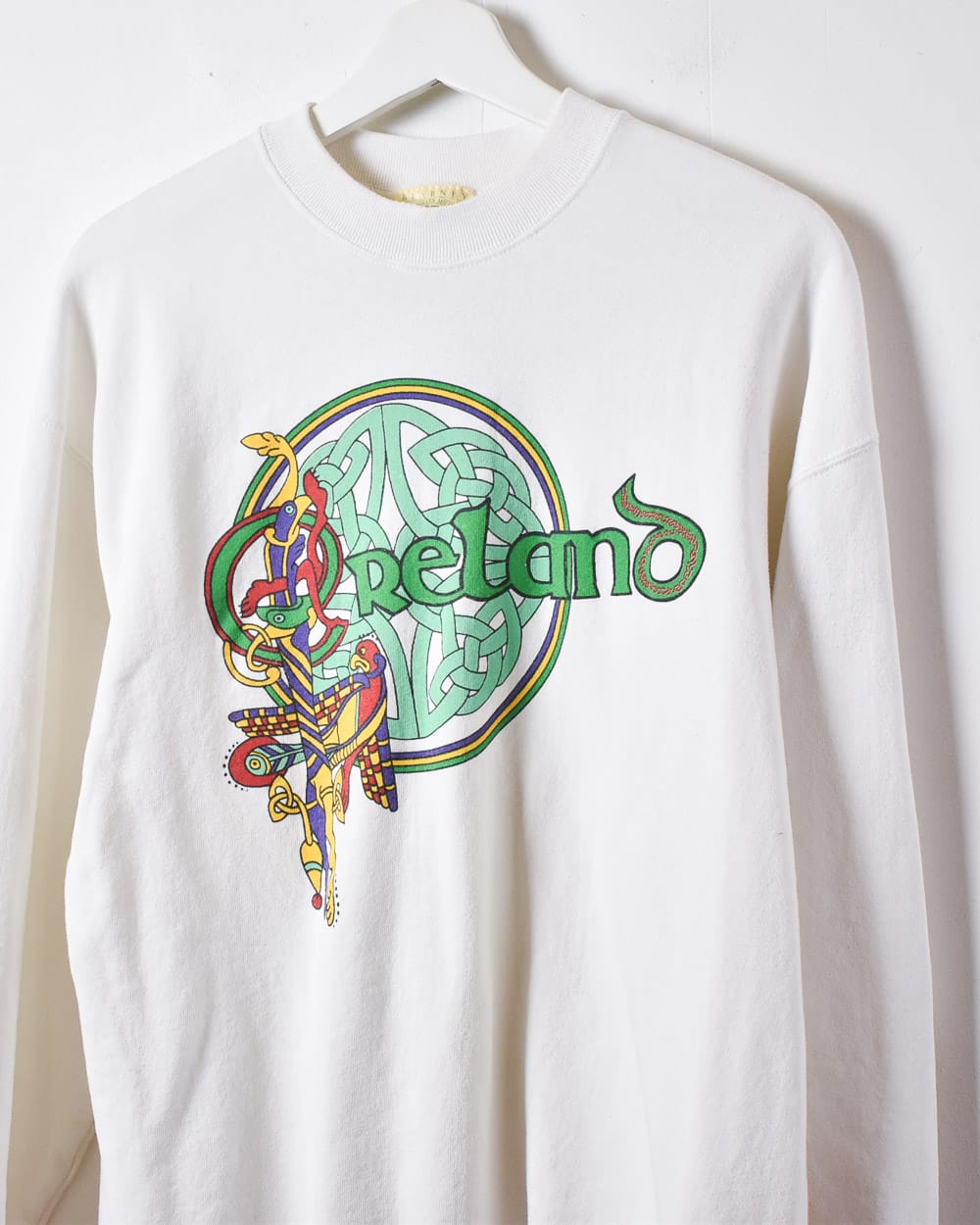 White Ireland Celtic Sweatshirt - Medium