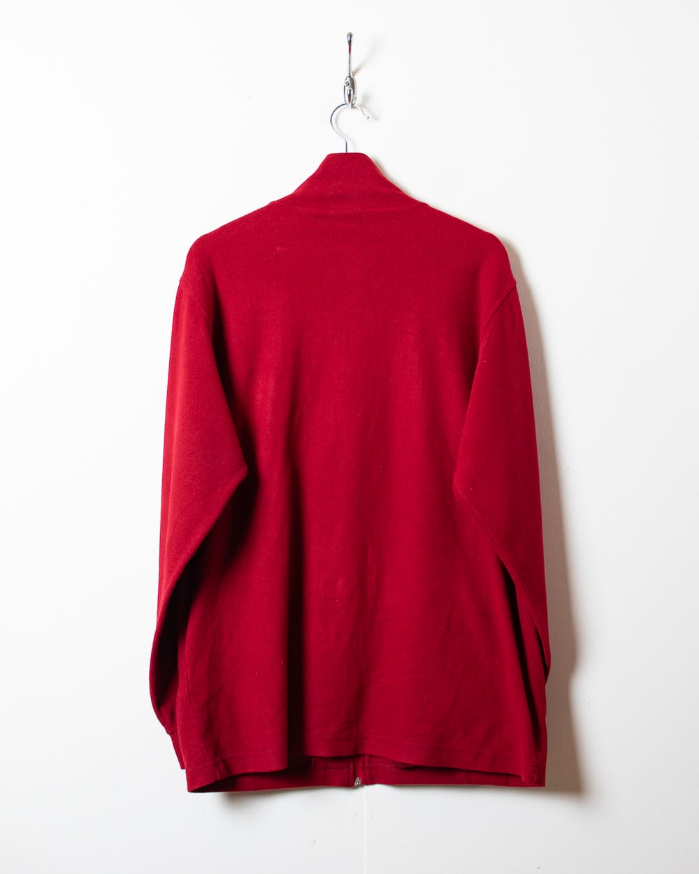 Red Adidas Zip-Through Fleece - Large