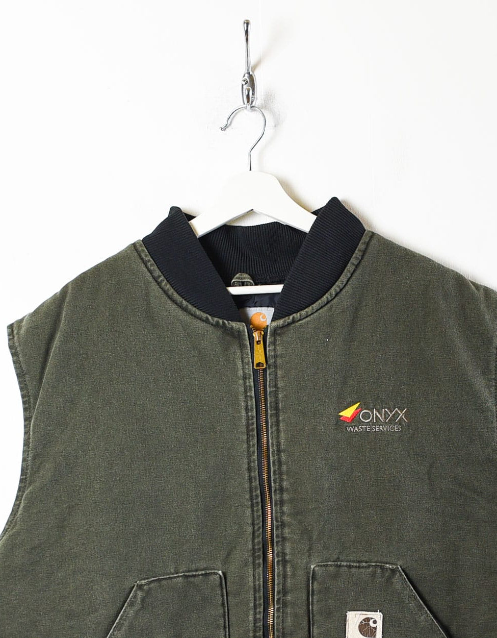 Khaki Carhartt Workwear Jacket Vest - XXXXX-Large