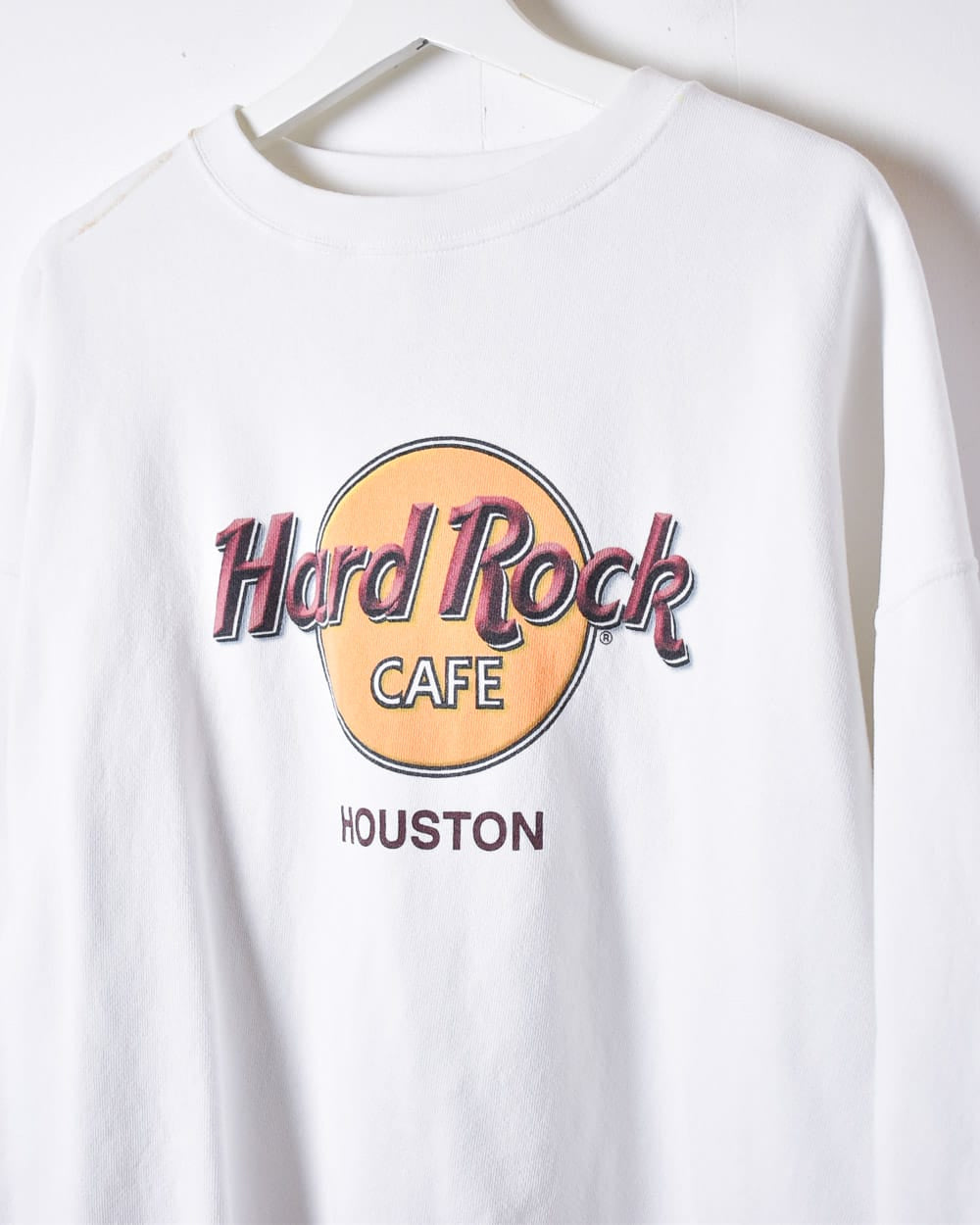 White Hard Rock Cafe Houston Sweatshirt - XX-Large