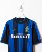 Blue Nike Inter Milan 2000/01 Home Shirt - Small