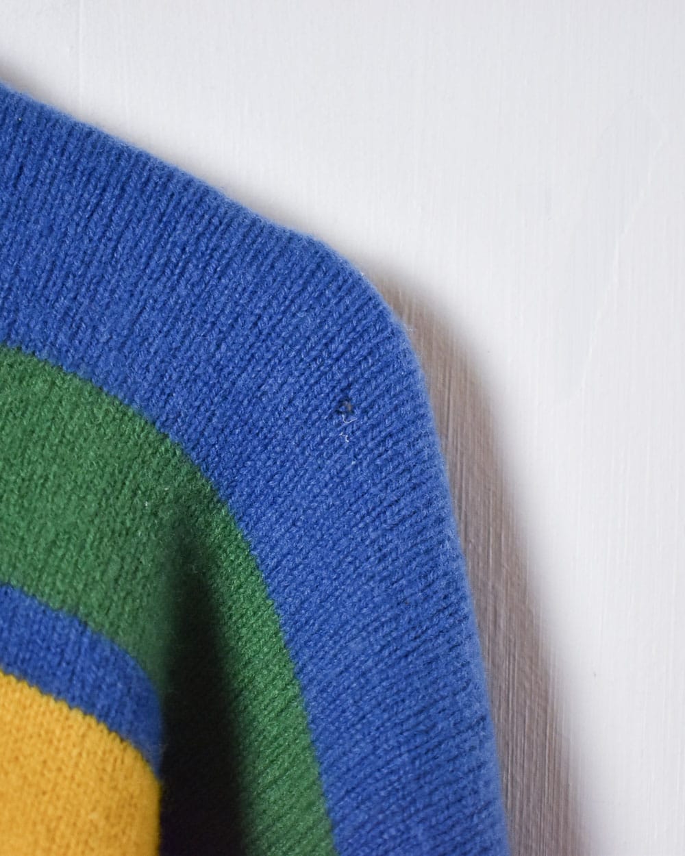 Blue Paca Patterned Knitted Sweatshirt - Medium