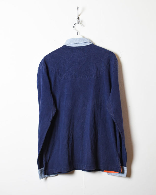 Navy Polo Ralph Lauren Captains Cup Rugby Shirt - Large