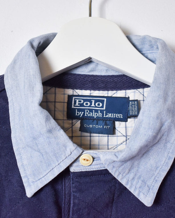 Navy Polo Ralph Lauren Captains Cup Rugby Shirt - Large