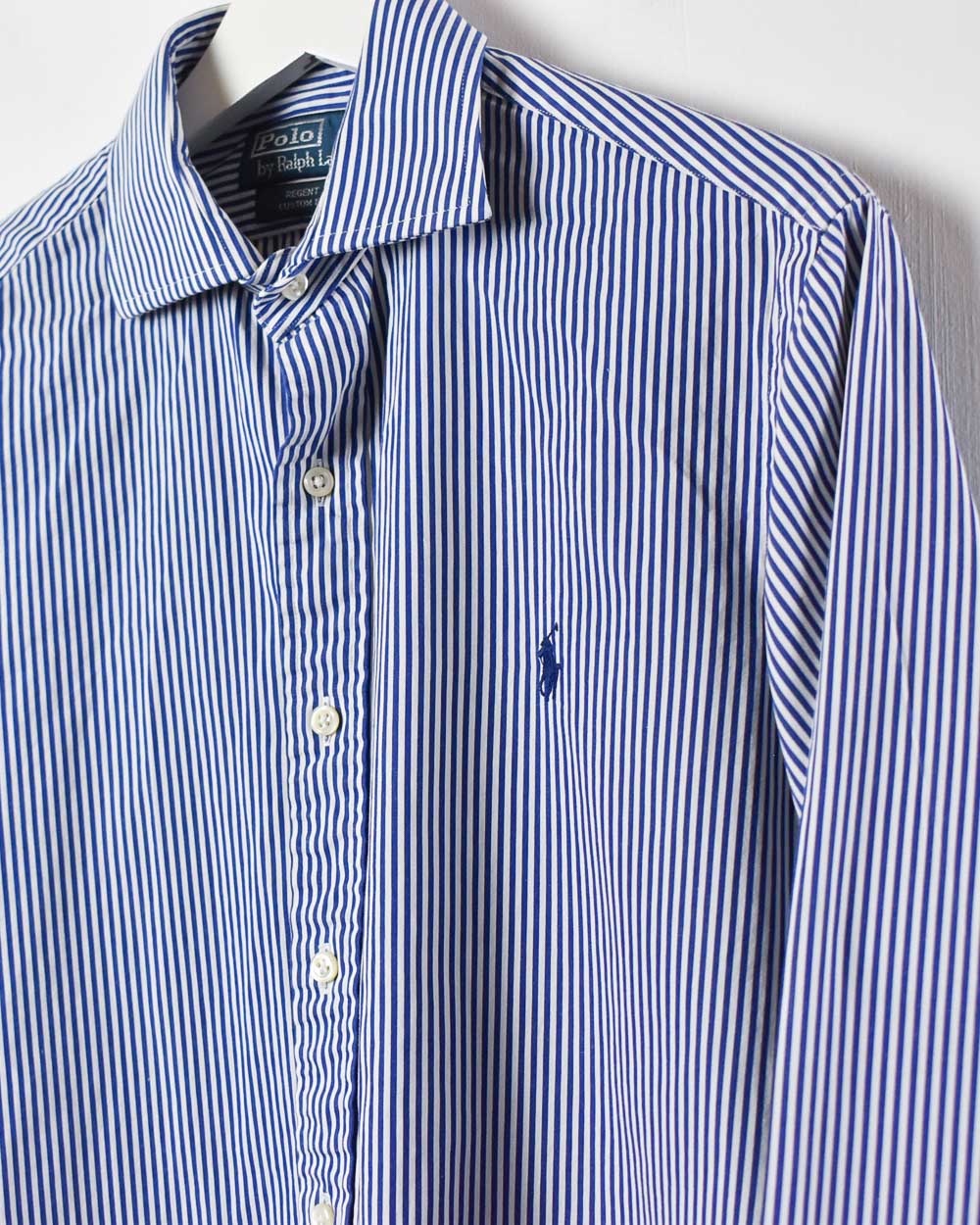 Blue Polo Ralph Lauren Regent Striped Shirt - Medium