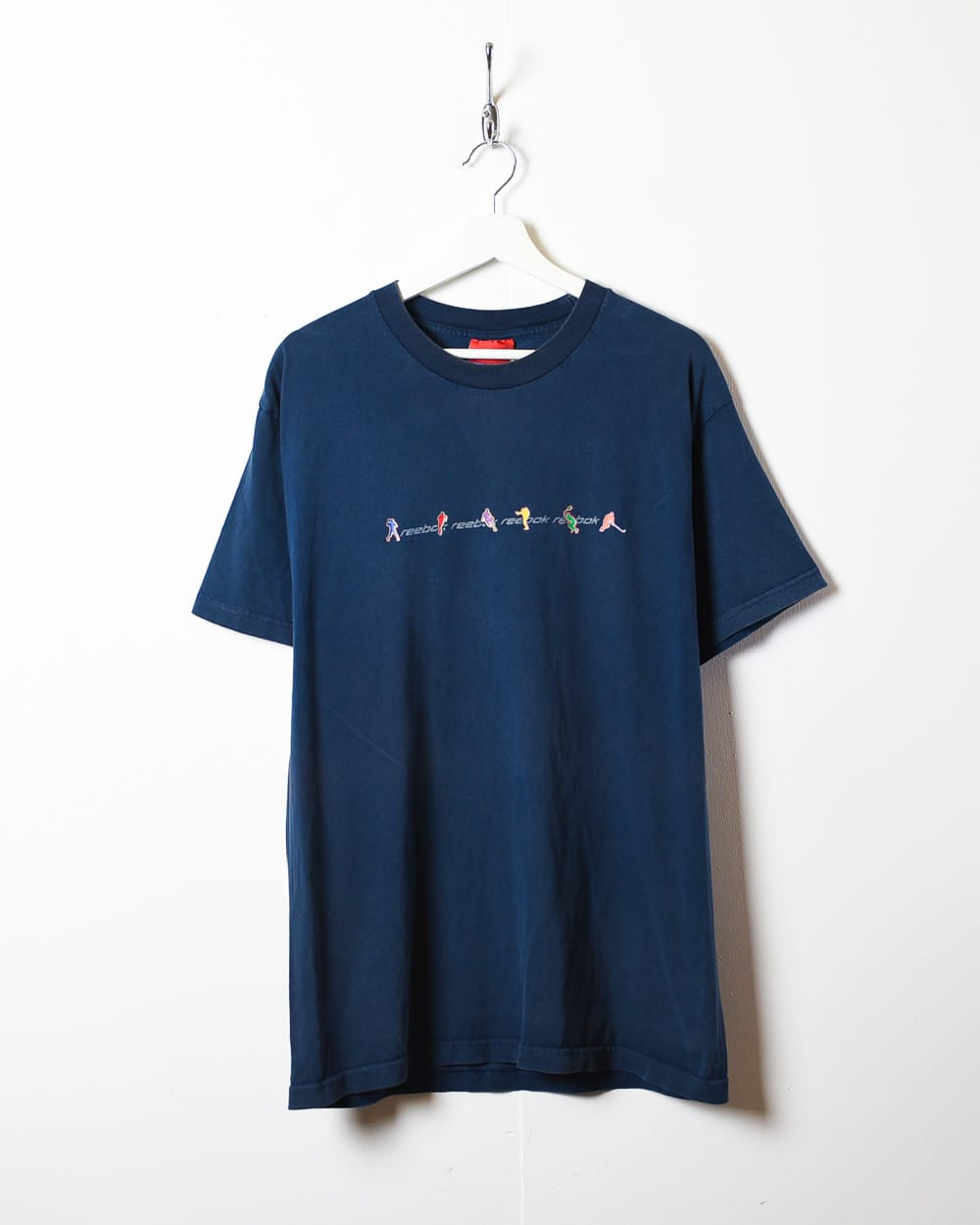 Vintage 00s Navy Reebok T Shirt Large Cotton Domno Vintage