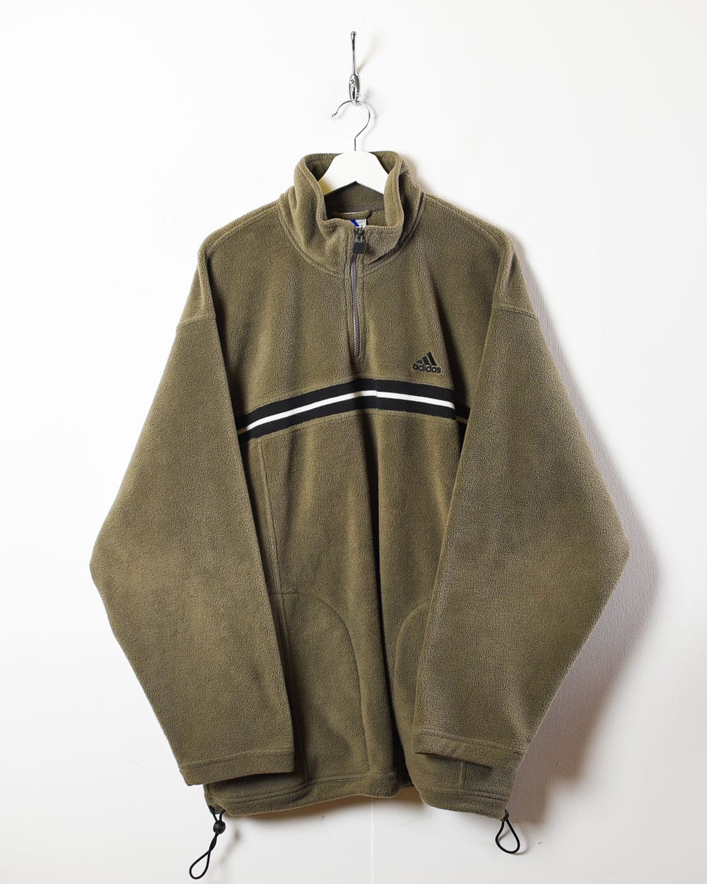 Brown Adidas 1/4 Zip Fleece - Large