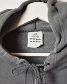 Grey Adidas Zip-Through Hoodie - Small