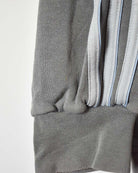 Grey Adidas Zip-Through Hoodie - Small