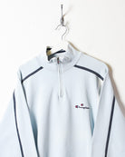 BabyBlue Champion Athletics 1/4 Zip Sweatshirt - Large