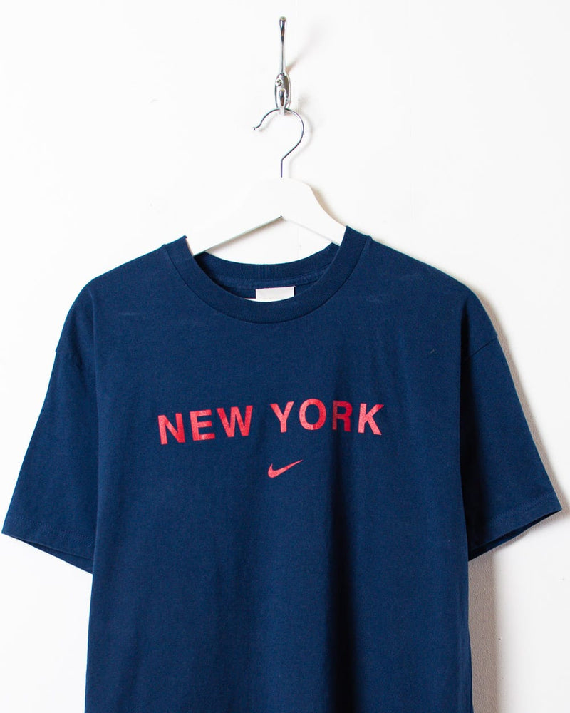 Vintage 00s Navy Nike New York Yankees T-Shirt - Small Cotton– Domno Vintage