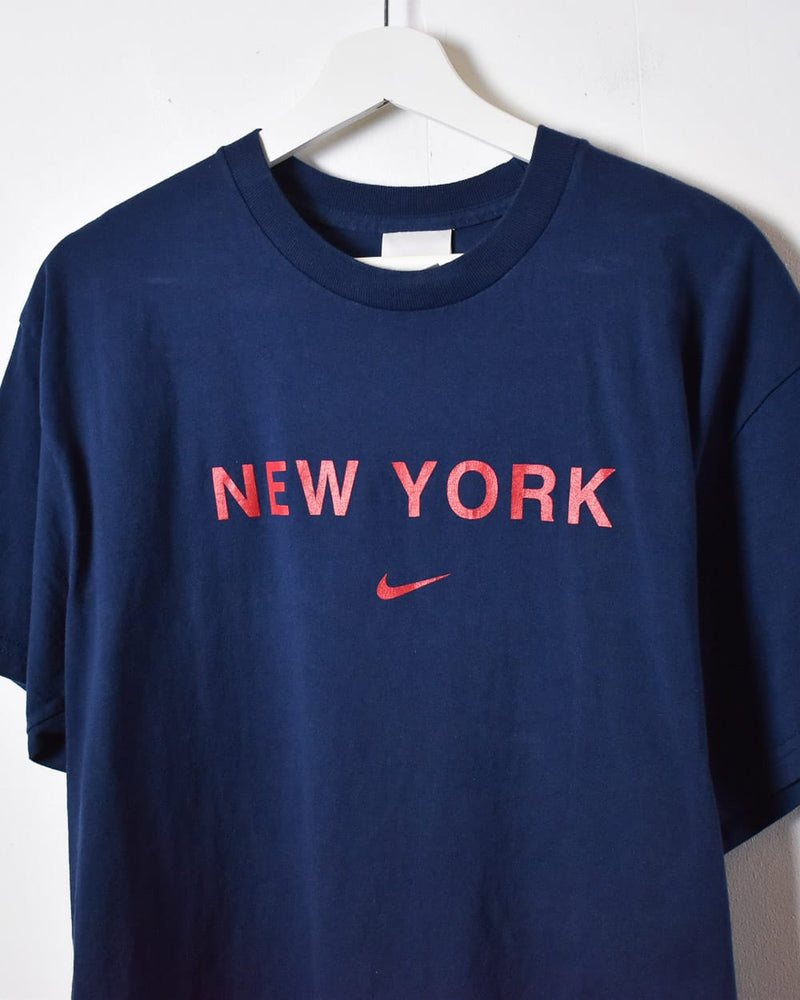 Vintage 00s Navy Nike New York Yankees T-Shirt - Small Cotton– Domno Vintage