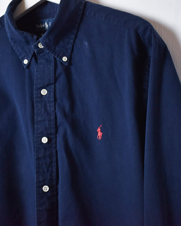 Navy Polo Ralph Lauren Shirt - Large