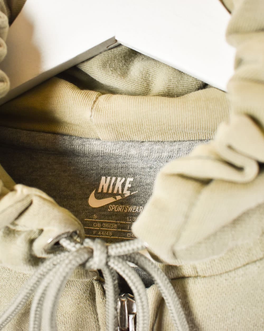 Nike Zip-Through Hoodie - Small - Domno Vintage 