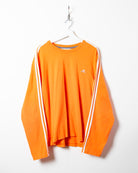 Orange Adidas Long Sleeved T-Shirt - Large