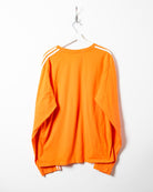 Orange Adidas Long Sleeved T-Shirt - Large