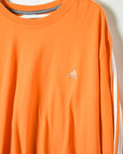 Orange Adidas Long Sleeved T-Shirt - Large