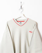 Stone Fila Sweatshirt - Large