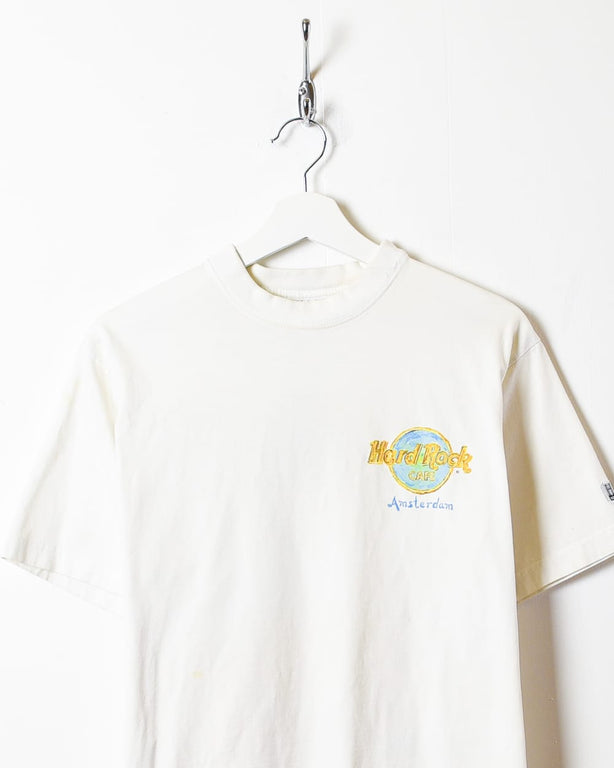 White Hard Rock Cafe Amsterdam T-Shirt - Small