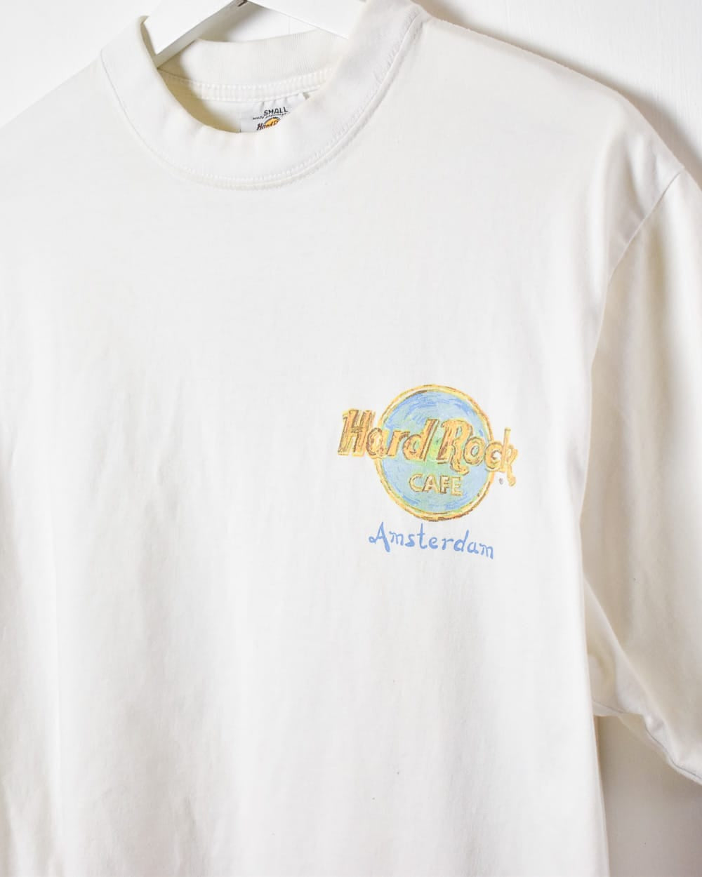 White Hard Rock Cafe Amsterdam T-Shirt - Small