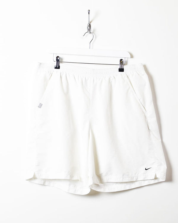 White Nike Challenge Court Shorts - X-Large