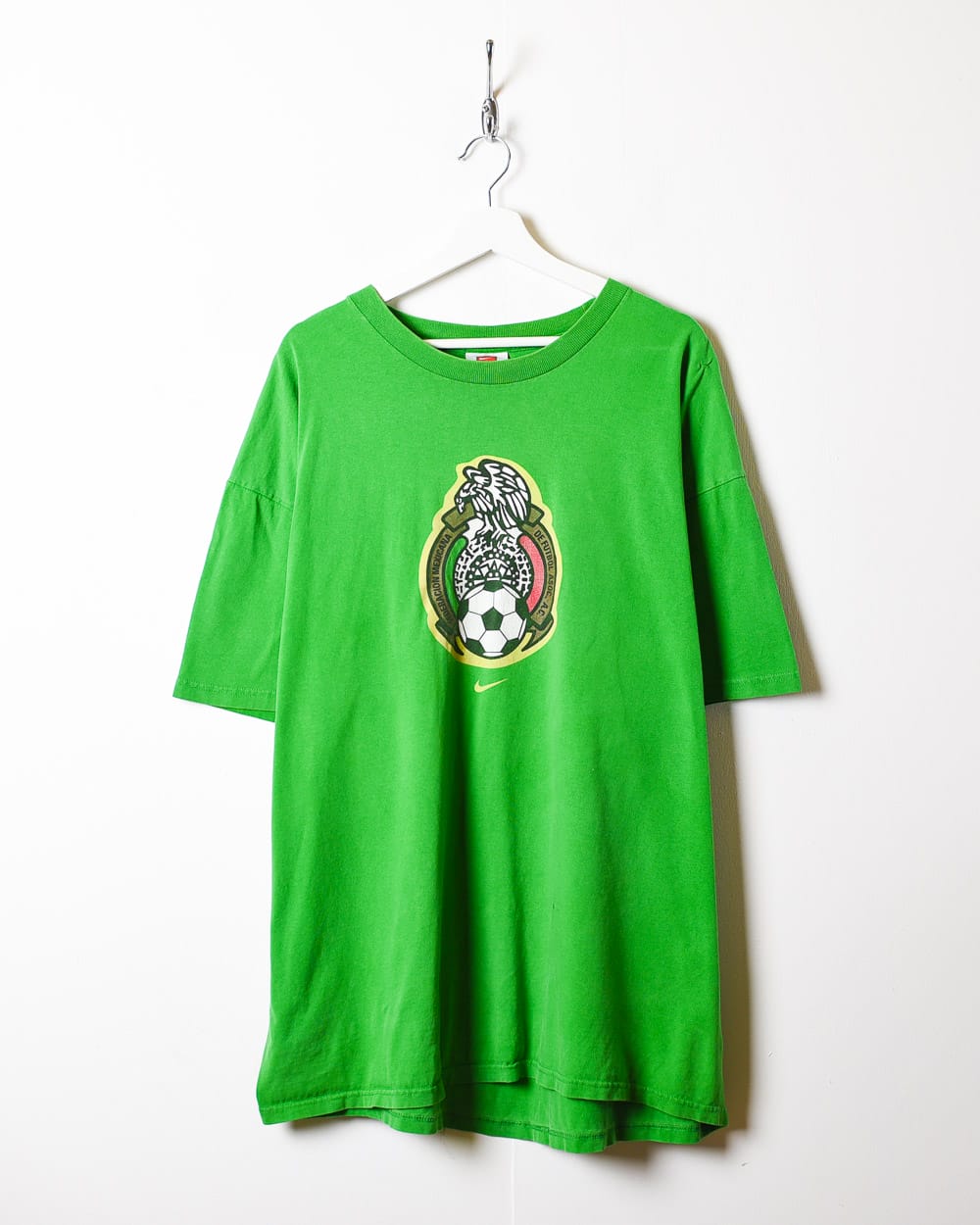 Vintage 90s Green Nike Team Mexico National Football Team T Shirt XX Large Cotton Domno Vintage