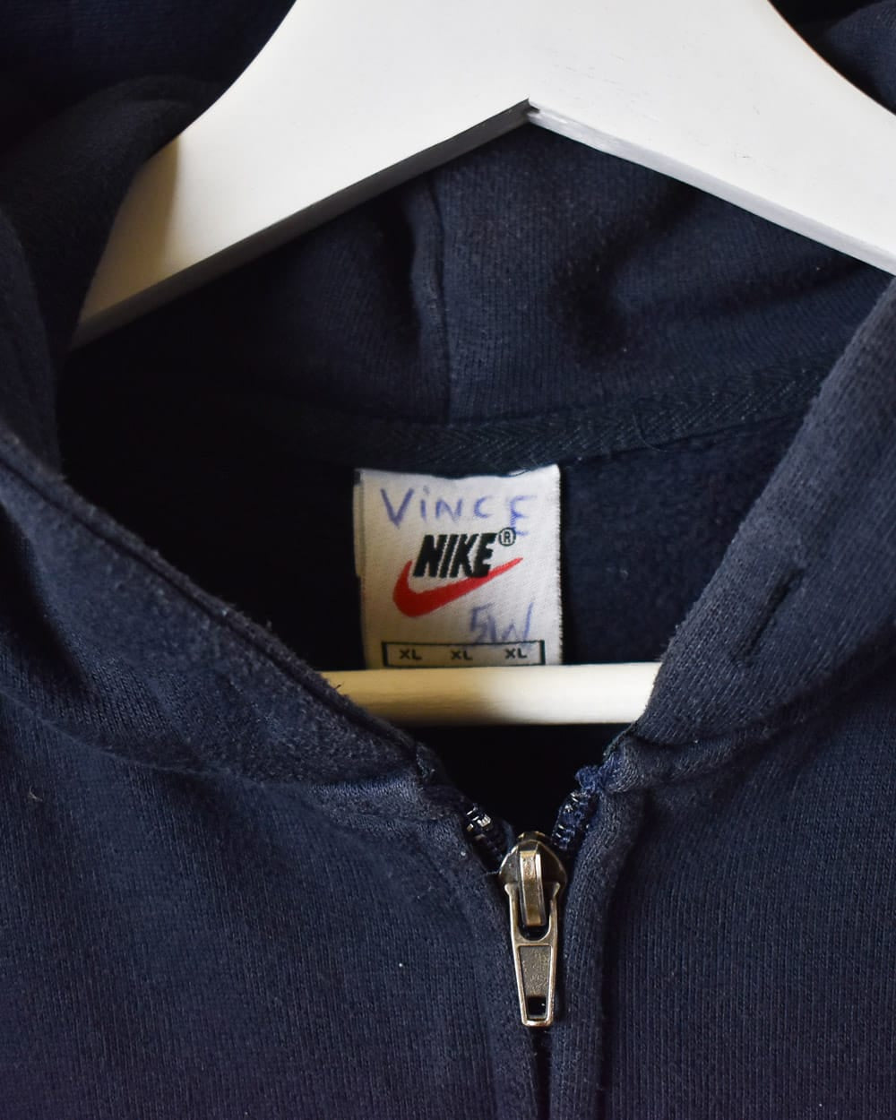 Navy Nike Zip-Through Hoodie - X-Small