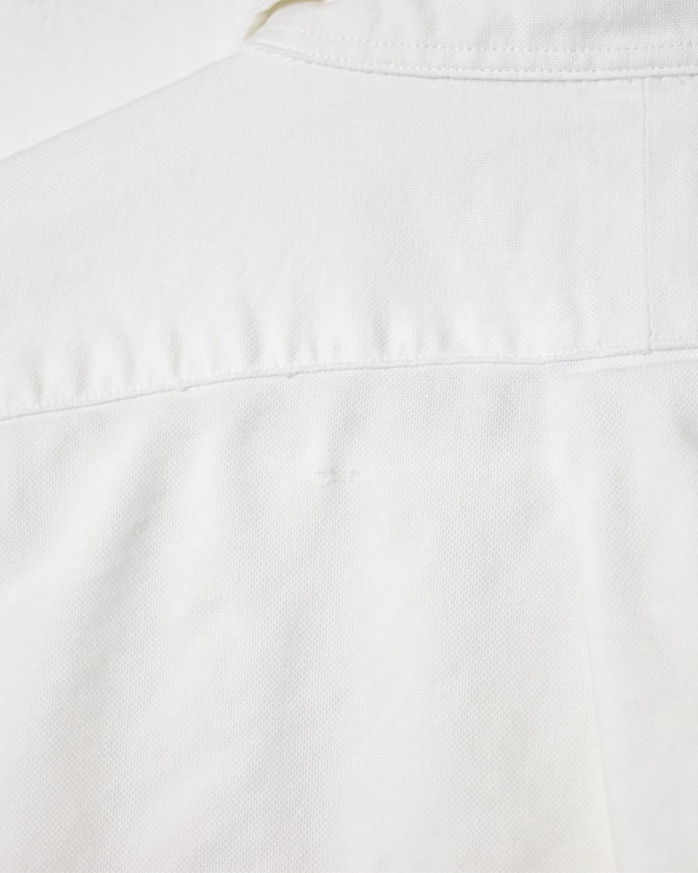 White Polo Ralph Lauren Yarmouth Shirt - Medium