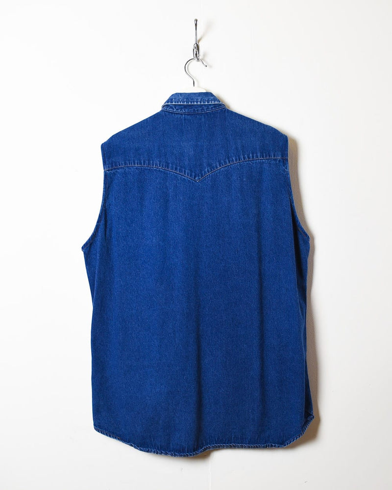 Blue Carhartt Denim Shirt Vest - Large