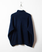 Navy Fila Skiing 1/4 Button Fleece - Large