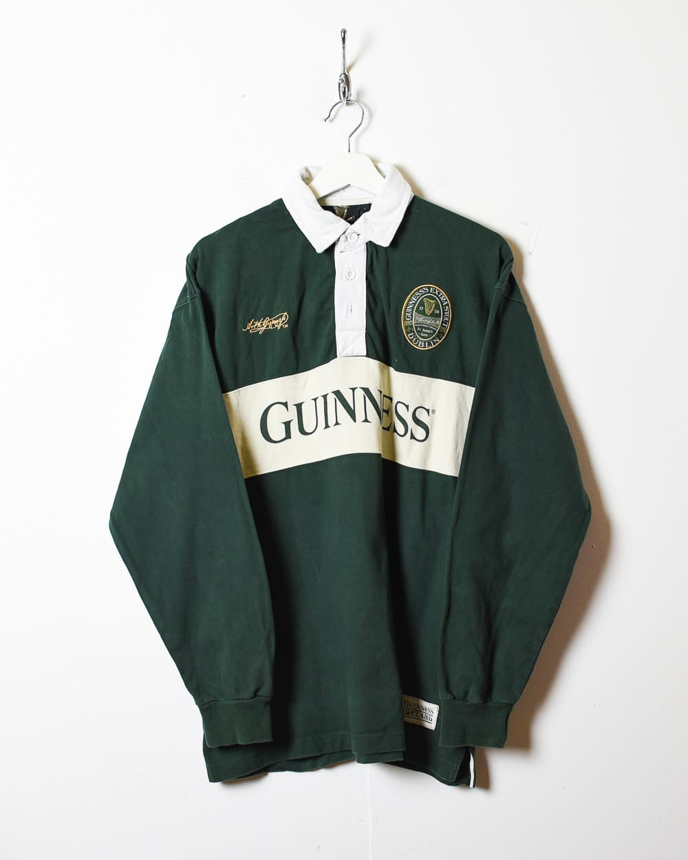 Green Guinness Ireland Rugby Shirt - Large