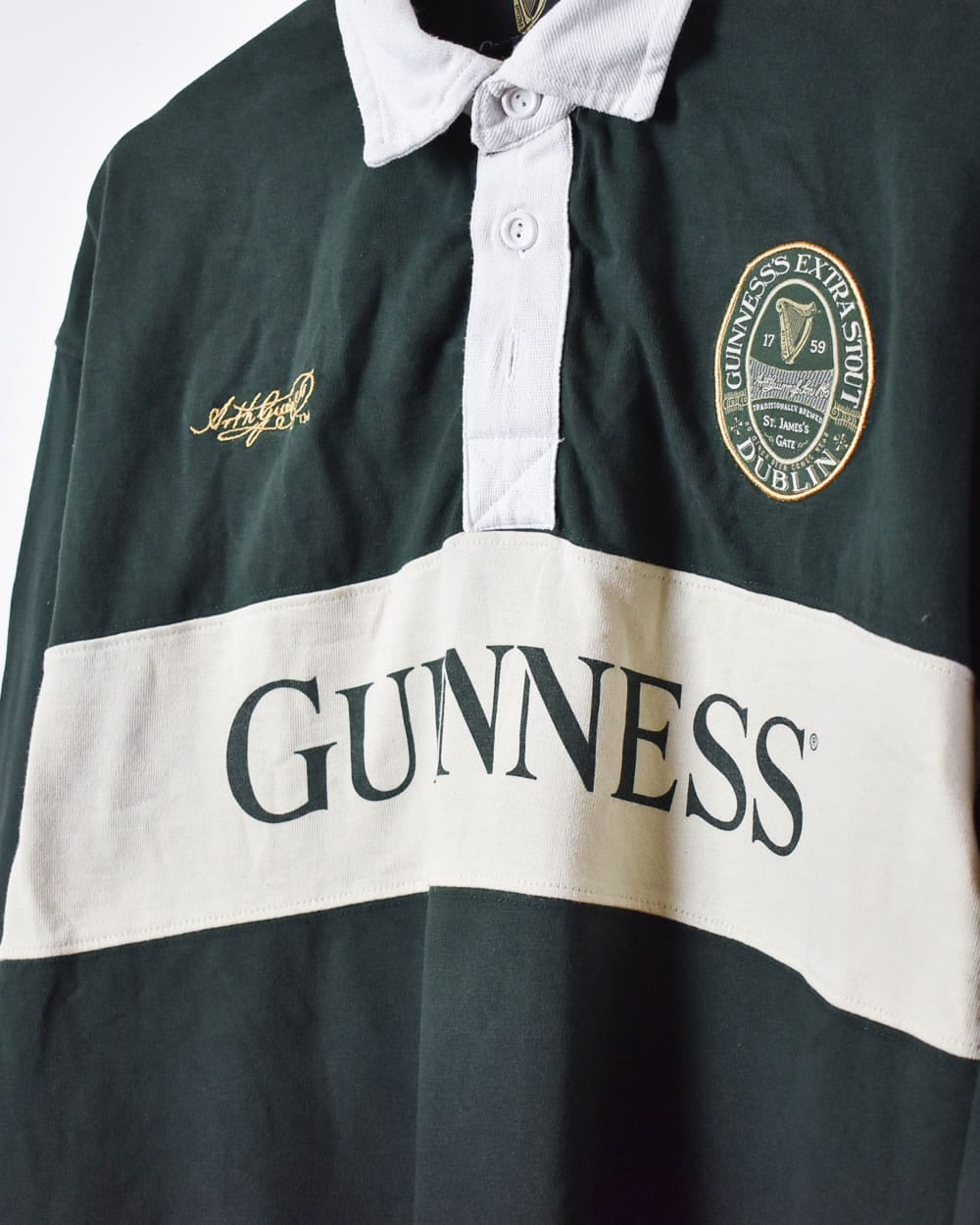 Green Guinness Ireland Rugby Shirt - Large