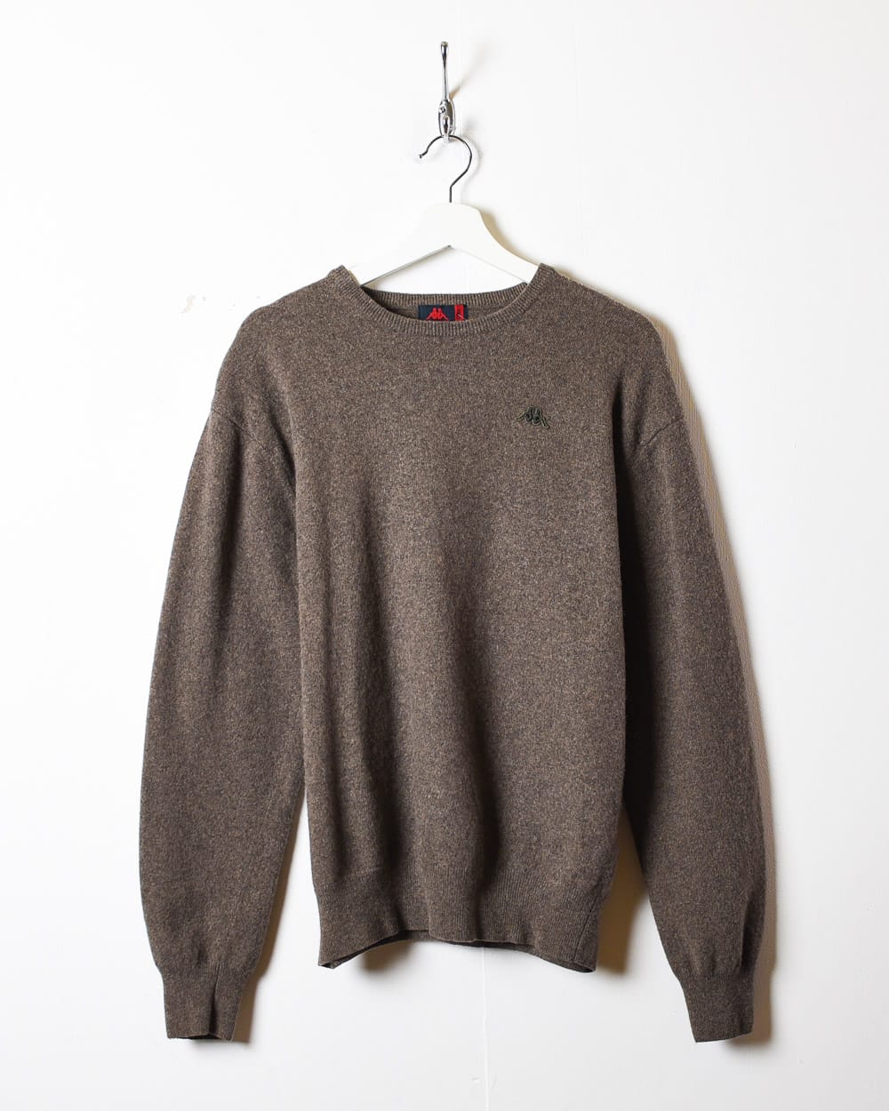 Brown Kappa Knitted Wool Sweatshirt - Medium