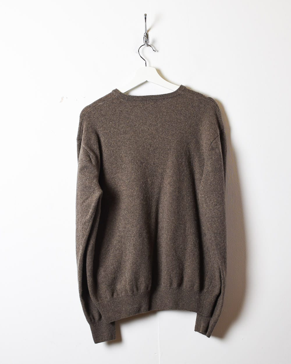 Brown Kappa Knitted Wool Sweatshirt - Medium