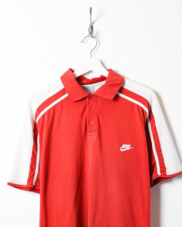 Red Nike Polo Shirt - Medium